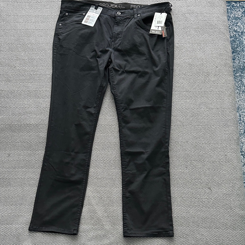 Men's Projek Raw Acti Flex Men’s Pants Black Waist 38 Length 32 Stretch Comfort